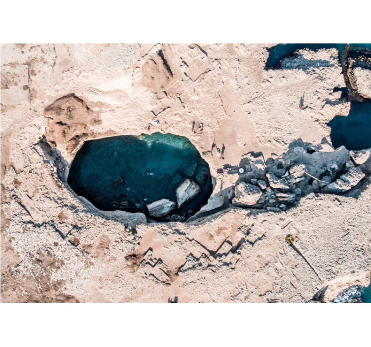 Rocky Ocean Pool wall mural nature - TenStickers