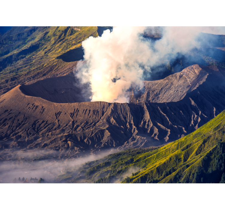 Majestic Volcano Eruption wall mural mountain - TenStickers
