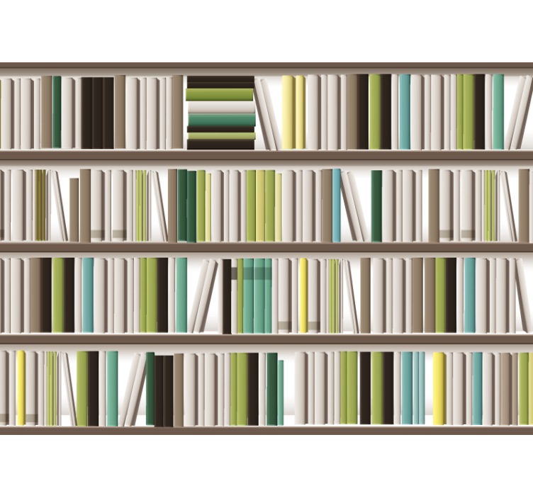 Stylish Book Arrangement texture wall mural - TenStickers