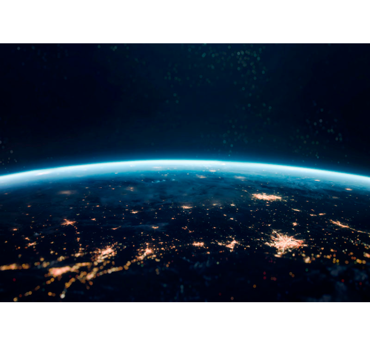 Earth From Space space wall mural - TenStickers