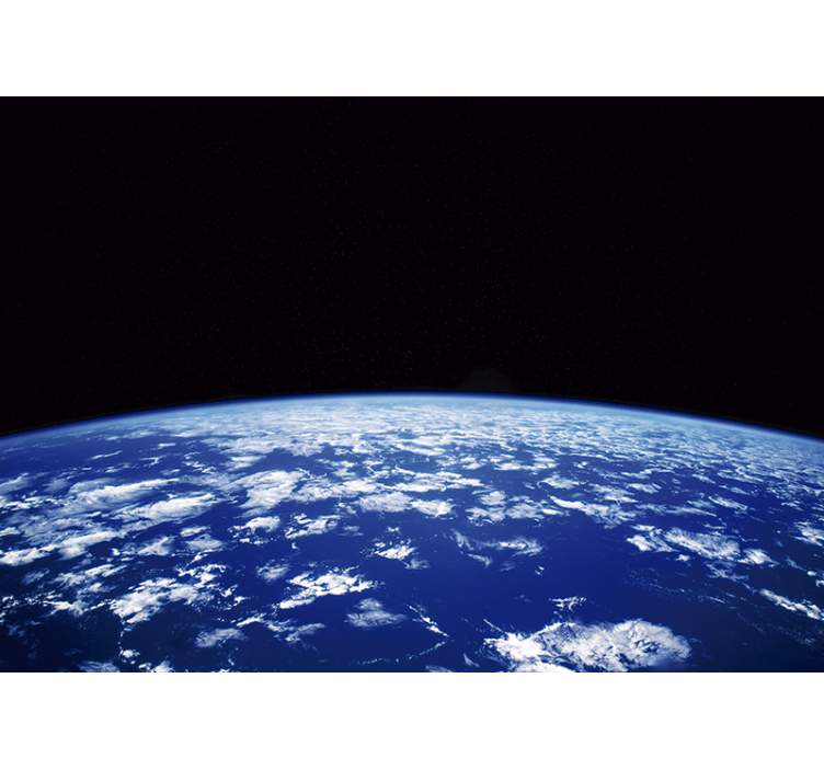 Planet Viewed from Orbit space wall mural - TenStickers
