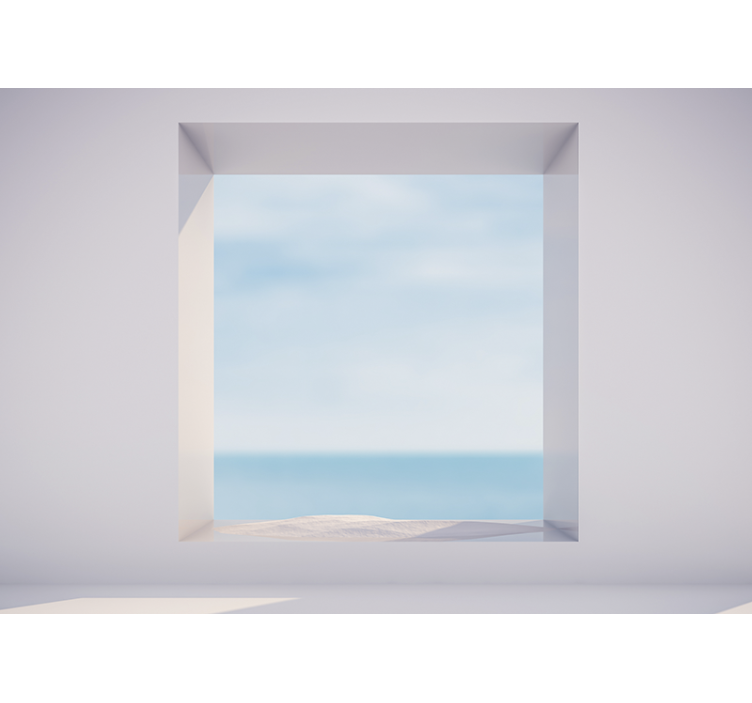 Landscape wall mural tranquil seaside view - TenStickers