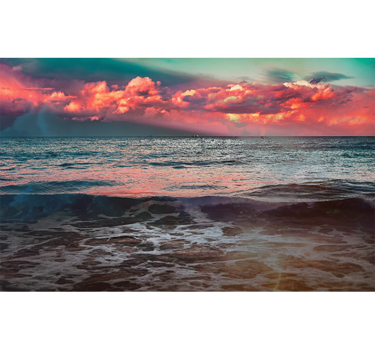 Ocean Sunset Serenity wall mural nature - TenStickers