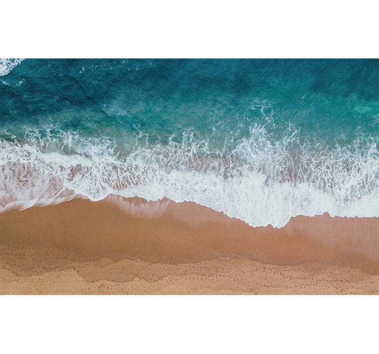 Under the sea wall mural seascape wave design - TenStickers