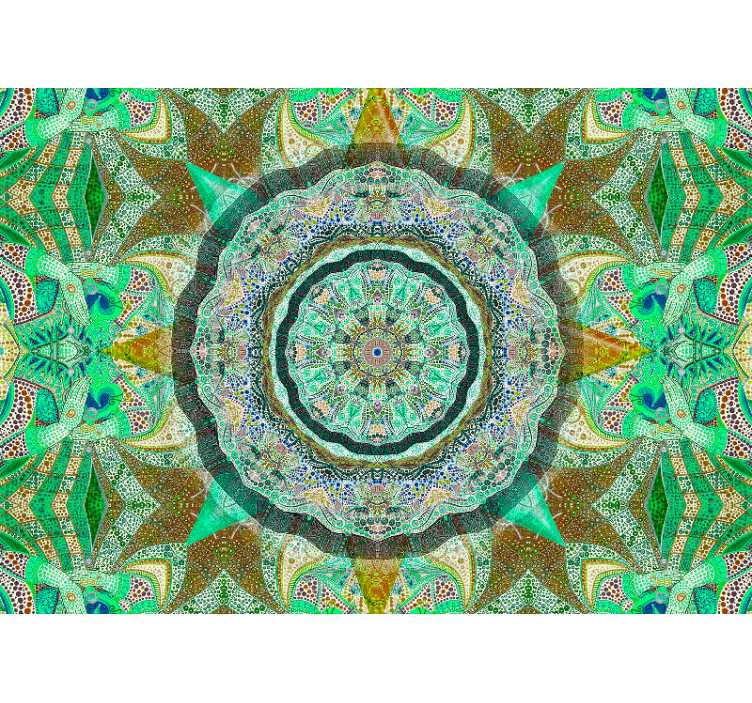Mandala wall mural complex mandala design - TenStickers