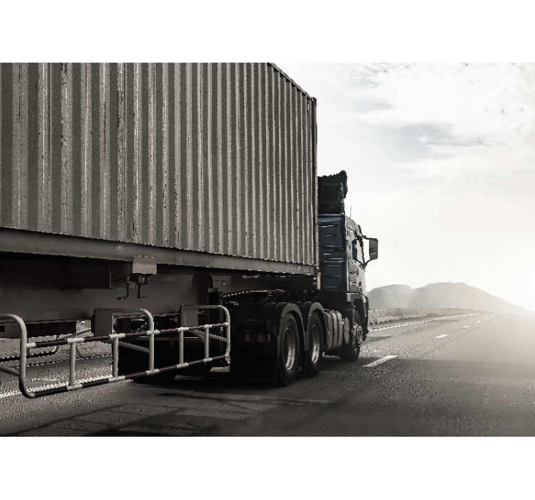 Truck On Highway wall mural vehicle - TenStickers