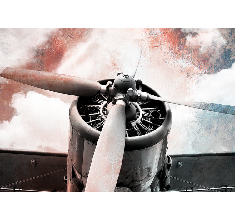 Vintage Aircraft Propeller wall mural vehicle - TenStickers
