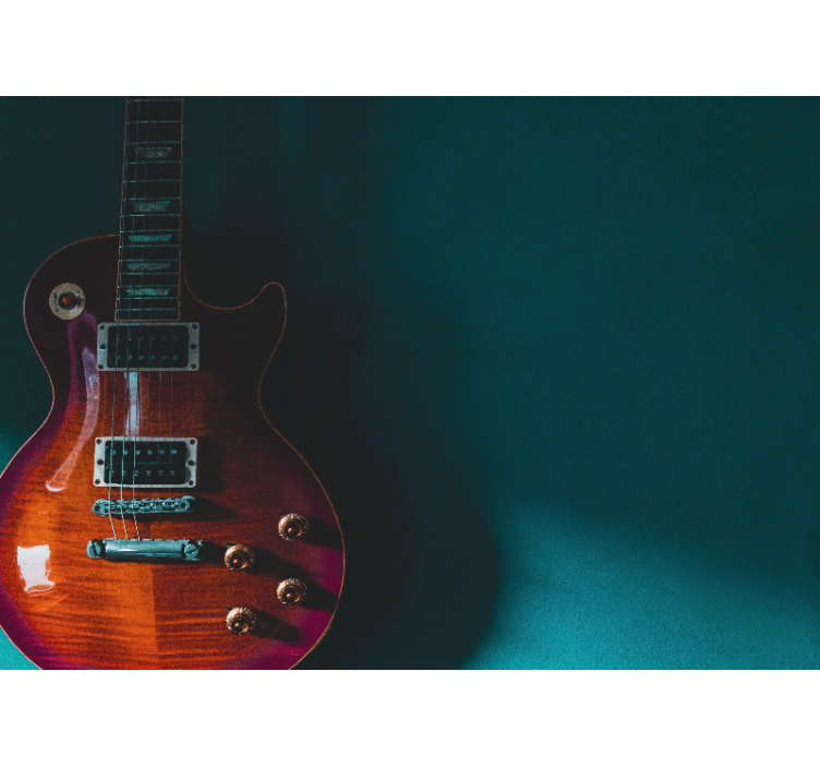 Music wall mural electric guitar design - TenStickers