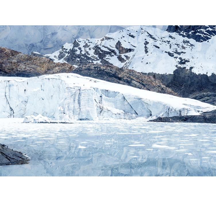 Wall mural mountain majestic glacier range - TenStickers