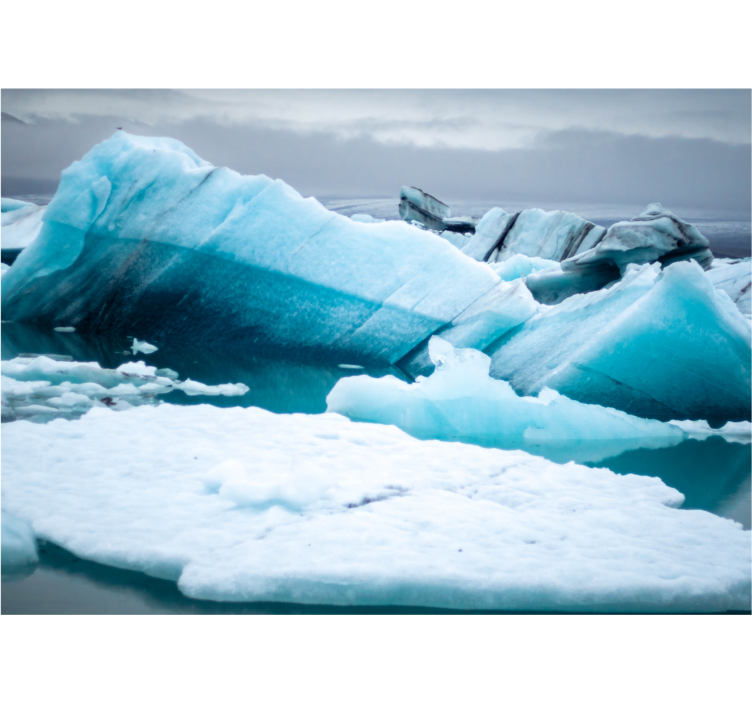 Wall mural mountain glacial ice formations - TenStickers