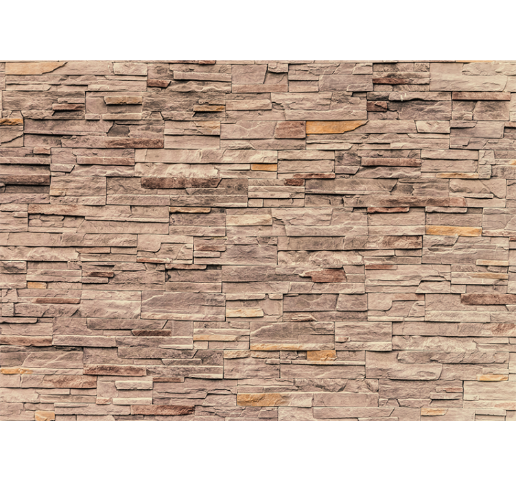 Mural stone wall natural stone design - TenStickers