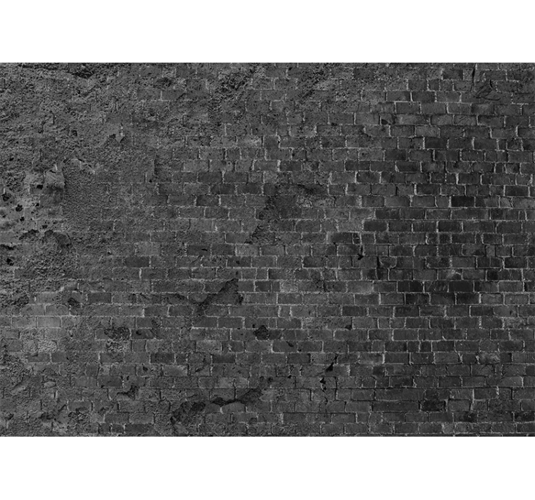Brick mural wallpaper rough brick texture - TenStickers