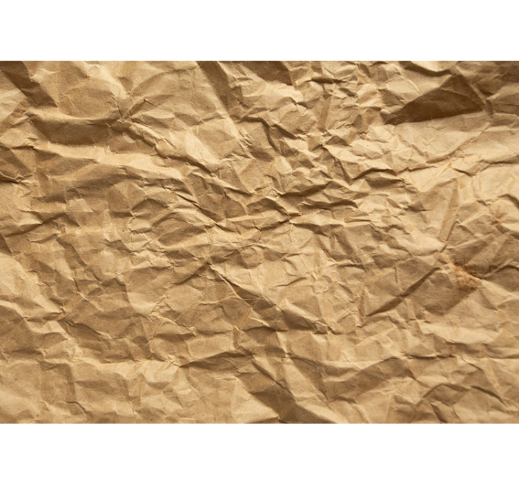 Texture wall mural crumpled brown surface - TenStickers