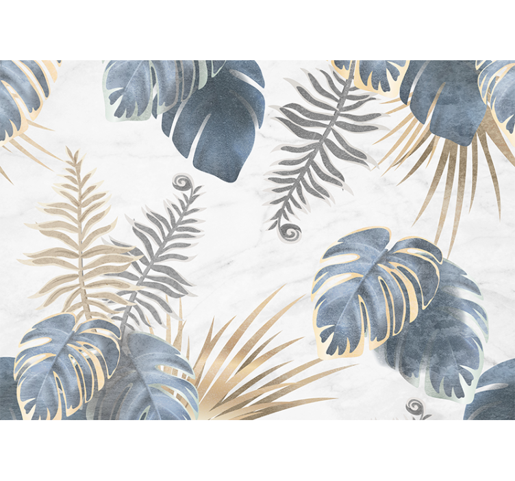 Wall mural trees leafy nature design - TenStickers