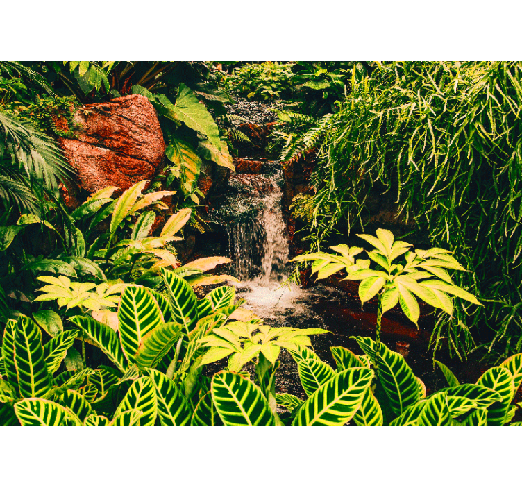 Wall mural nature vibrant tropical paradise - TenStickers