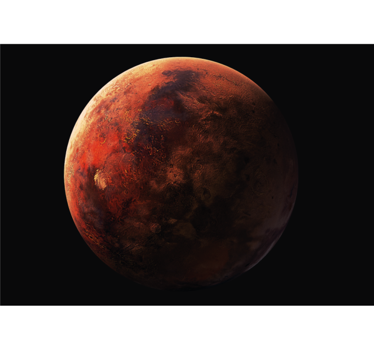 Space wall mural mars planet surface - TenStickers