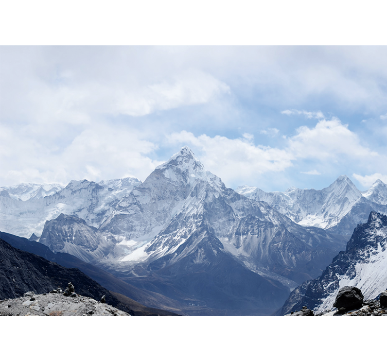 Wall mural mountain grand snow-capped peaks - TenStickers
