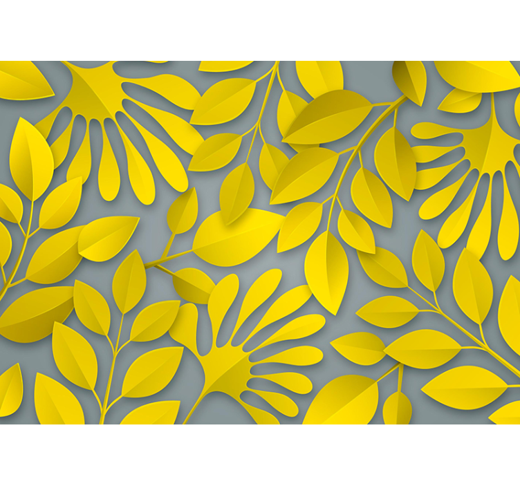 Nature wallpaper lively leaf designs - TenStickers