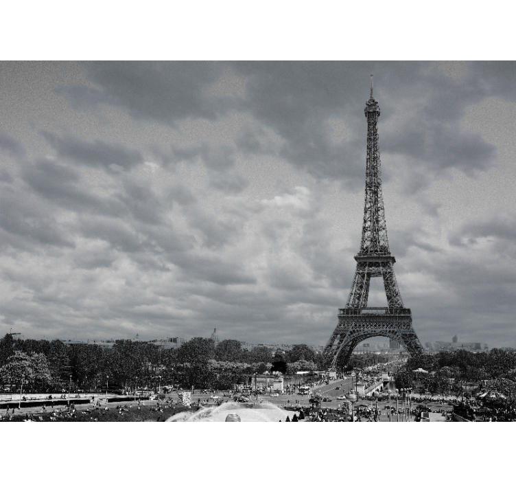 Paris wall mural eiffel tower perspectives - TenStickers