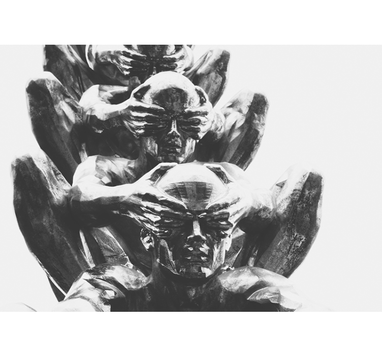 Art wall mural abstract human forms - TenStickers