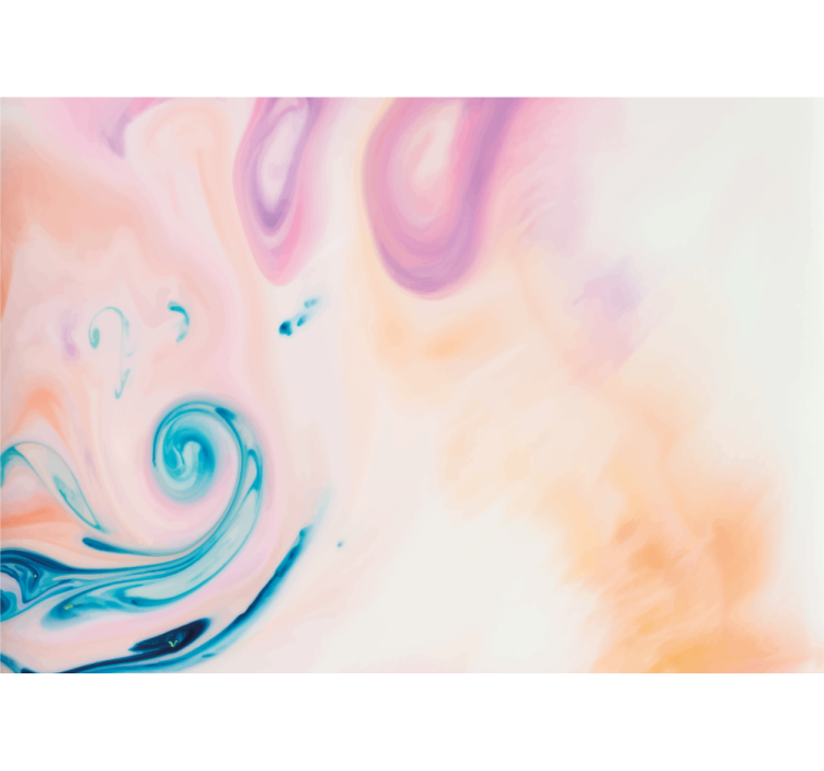 Abstract wall mural soft flowing swirls - TenStickers