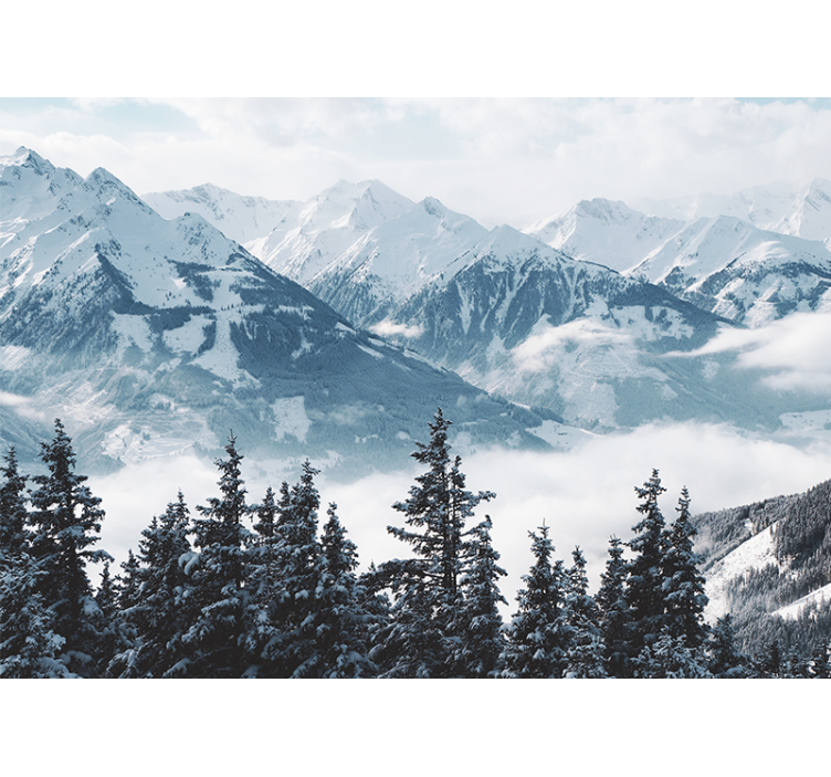 Wall mural mountain grand snowy peaks - TenStickers