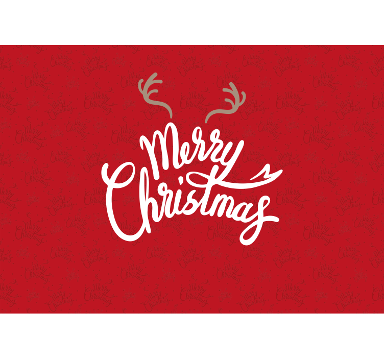 Christmas wall mural joyful christmas greeting - TenStickers