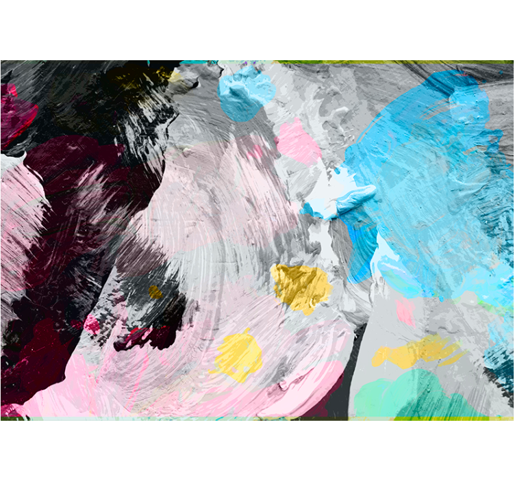 Abstract wall mural with energetic brush strokes - TenStickers