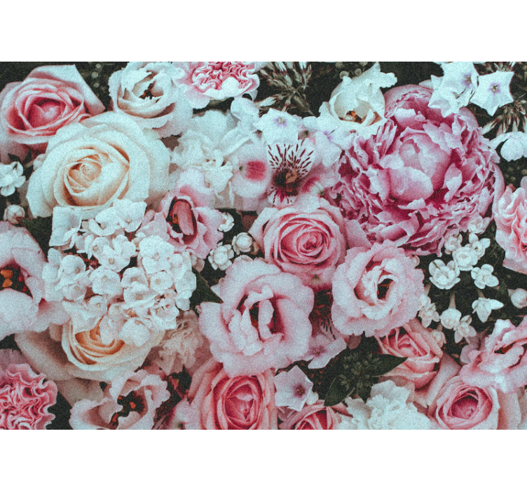 Flower wall mural floral arrangement joy - TenStickers