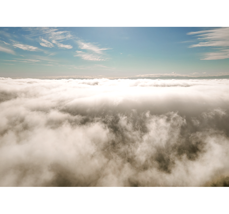 Sky wall mural cloudy sky view - TenStickers