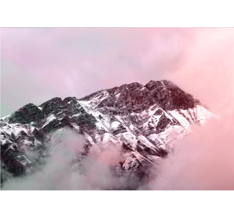 Wall mural mountain snowy mountain peak - TenStickers