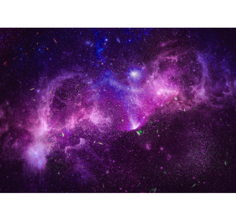 Space wall mural celestial galaxy scene - TenStickers