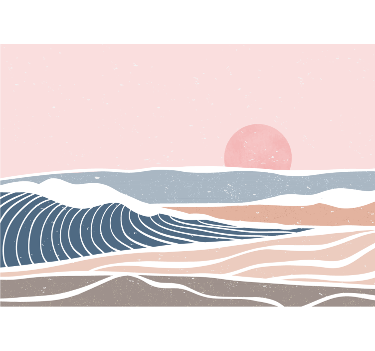 Wall mural nature serene coastal landscape - TenStickers