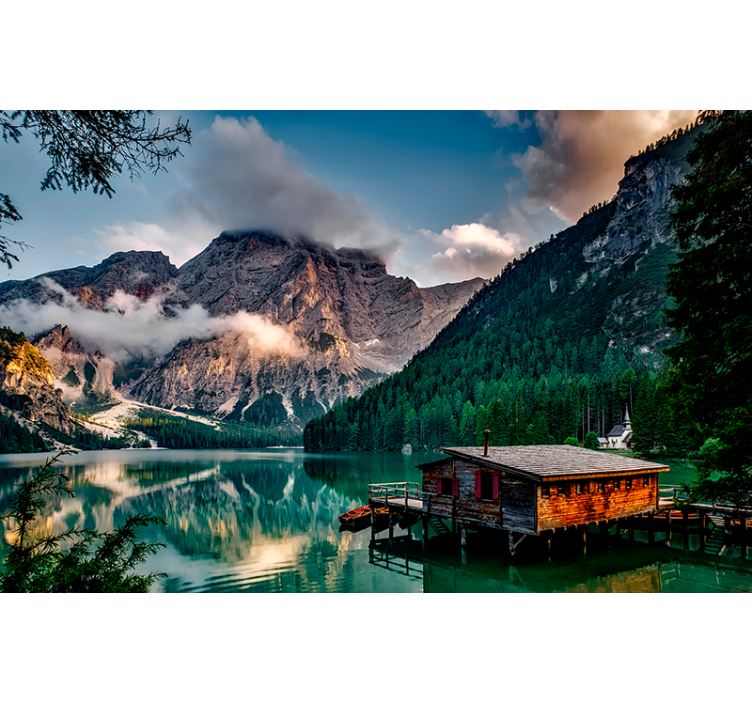Scenic mountain view landscape wall mural - TenStickers