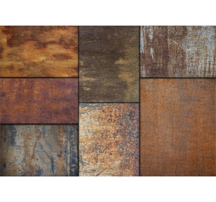 Texture wall mural textured rustic panels - TenStickers