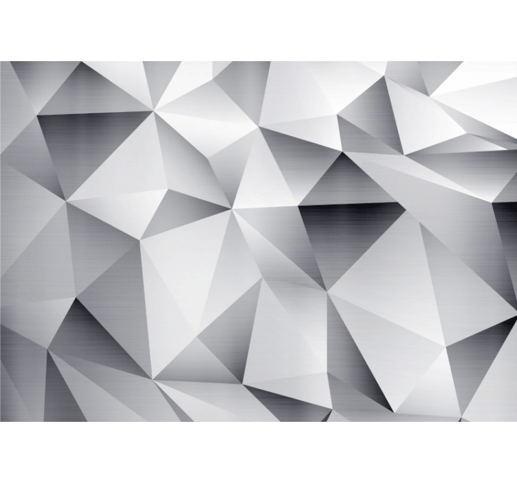 3d wallpaper geometric facet patterns - TenStickers