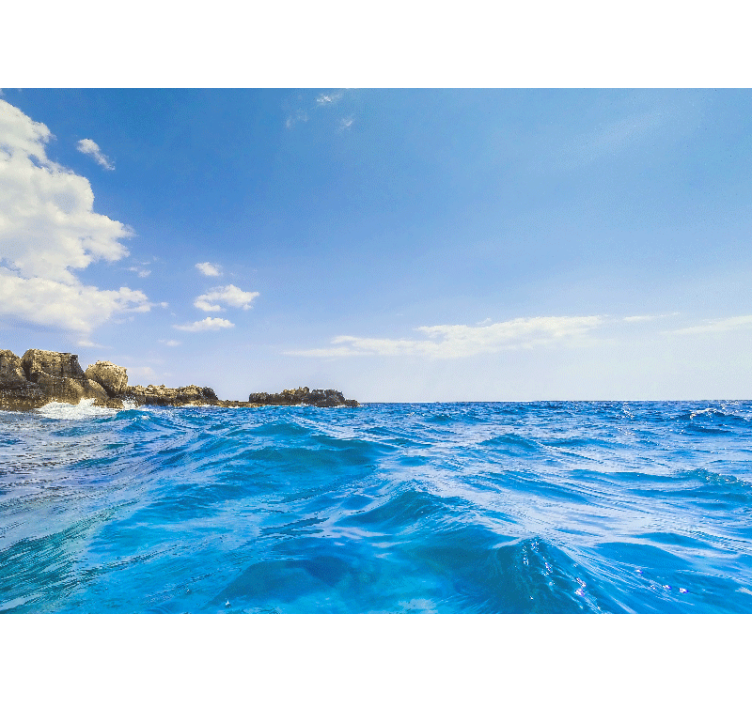 Under the sea wall mural coastal wave tranquility - TenStickers