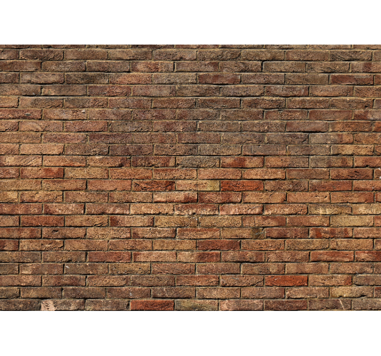 Mural stone wall rustic brick design - TenStickers