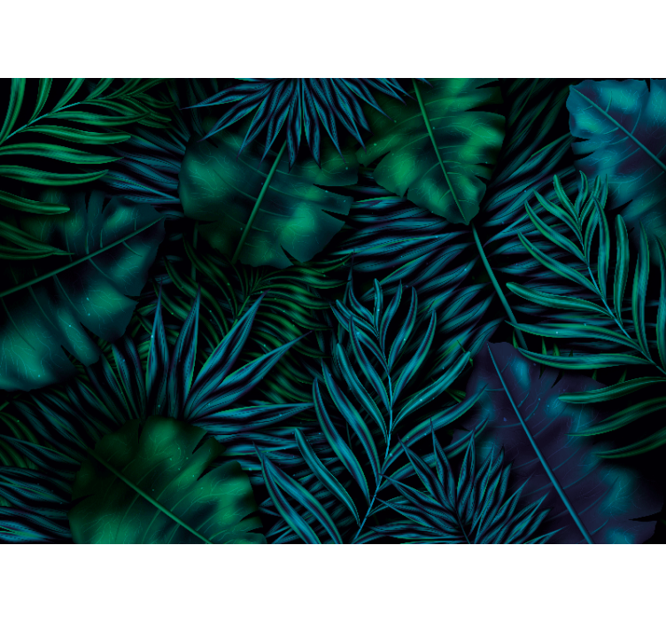 Nature wallpaper exotic foliage design - TenStickers