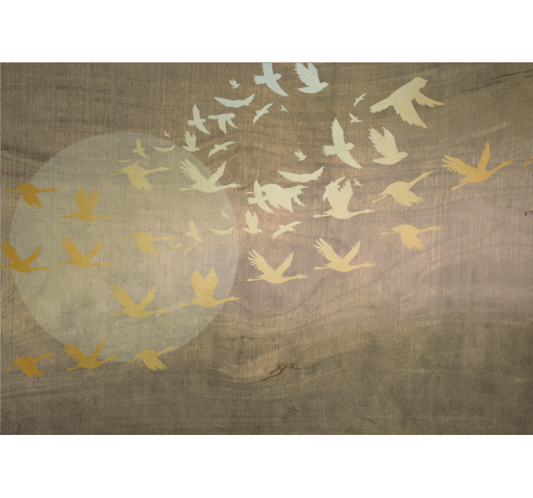 Wall mural nature birds in flight - TenStickers