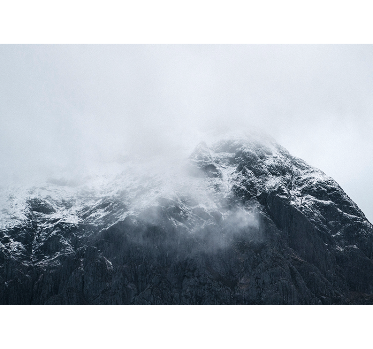 Wall mural mountain icy summit of the mountain - TenStickers