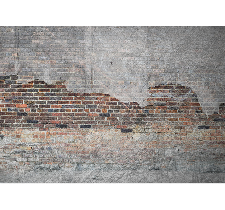 Mural stone wall urban brick design - TenStickers
