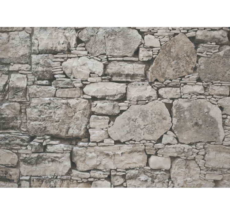 Mural stone wall rustic stone design - TenStickers