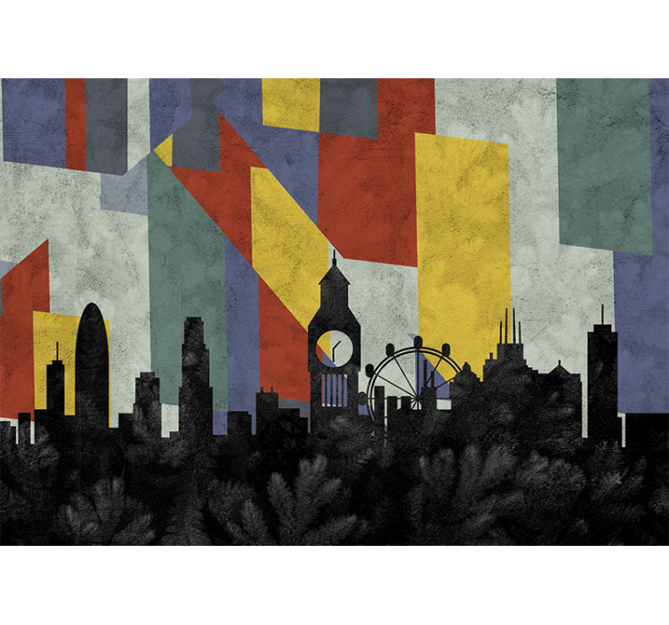 Iconic skyline wall mural london - TenStickers