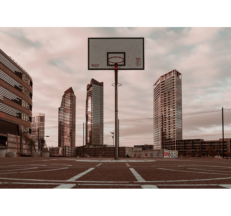 Basketball court Teenage wall murals - TenStickers