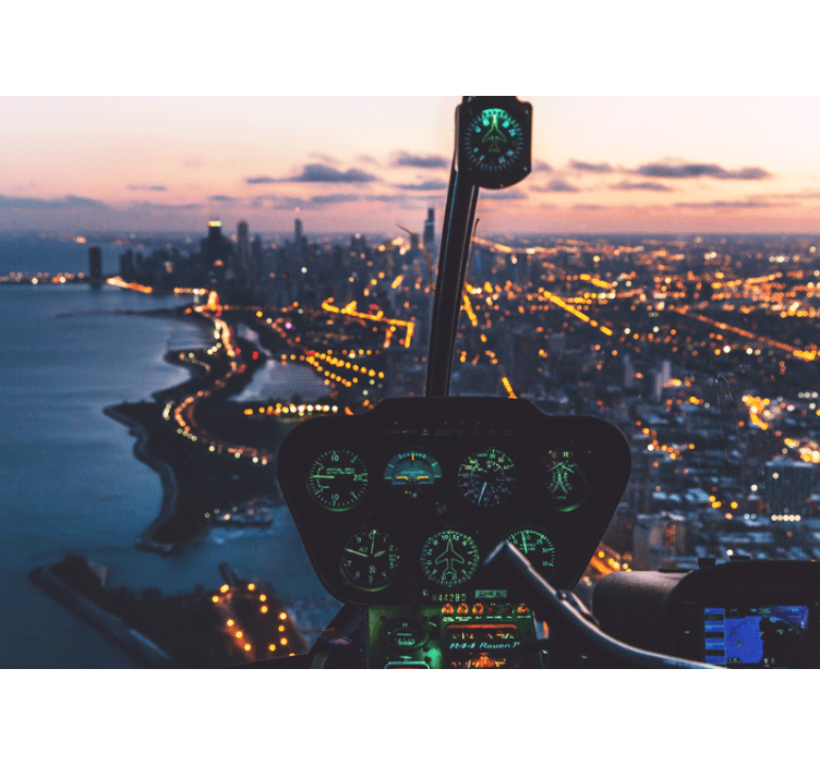 Helicopter view photo mural - TenStickers