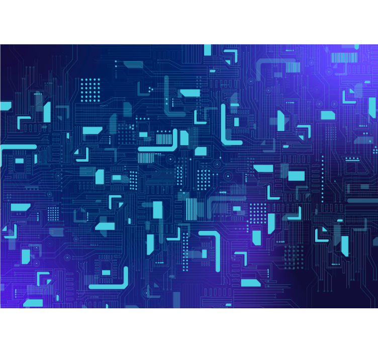 Electronic circuit Wallpaper - TenStickers