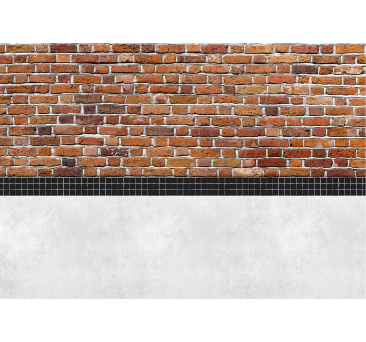 tiles and brick wall mural - TenStickers