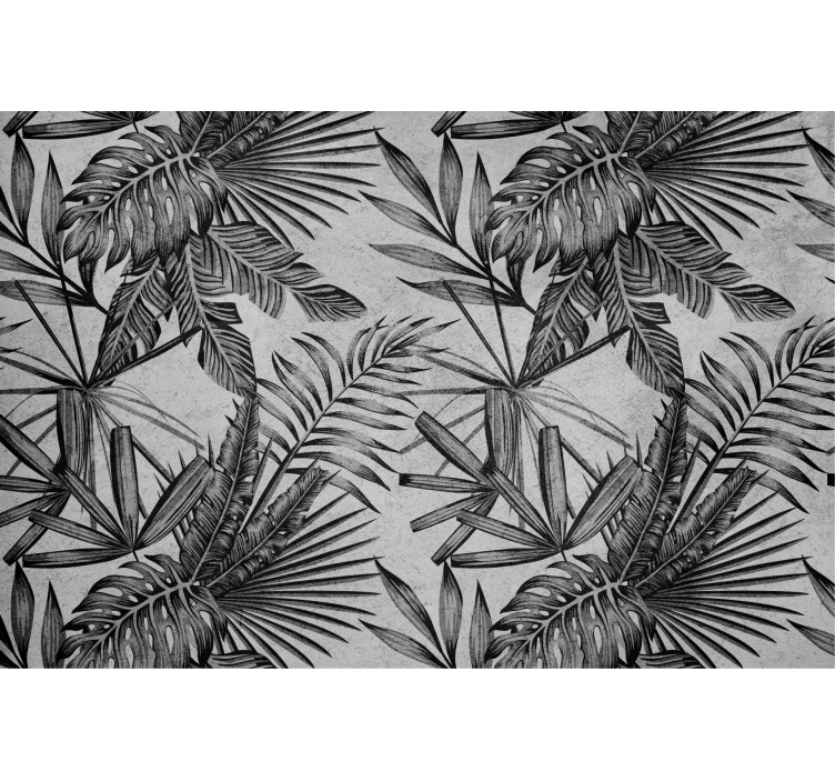 Concrete plant bathroom mural - TenStickers