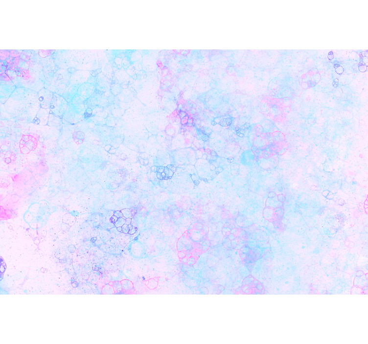 Pink and blue bubbles 3D wallpaper - TenStickers